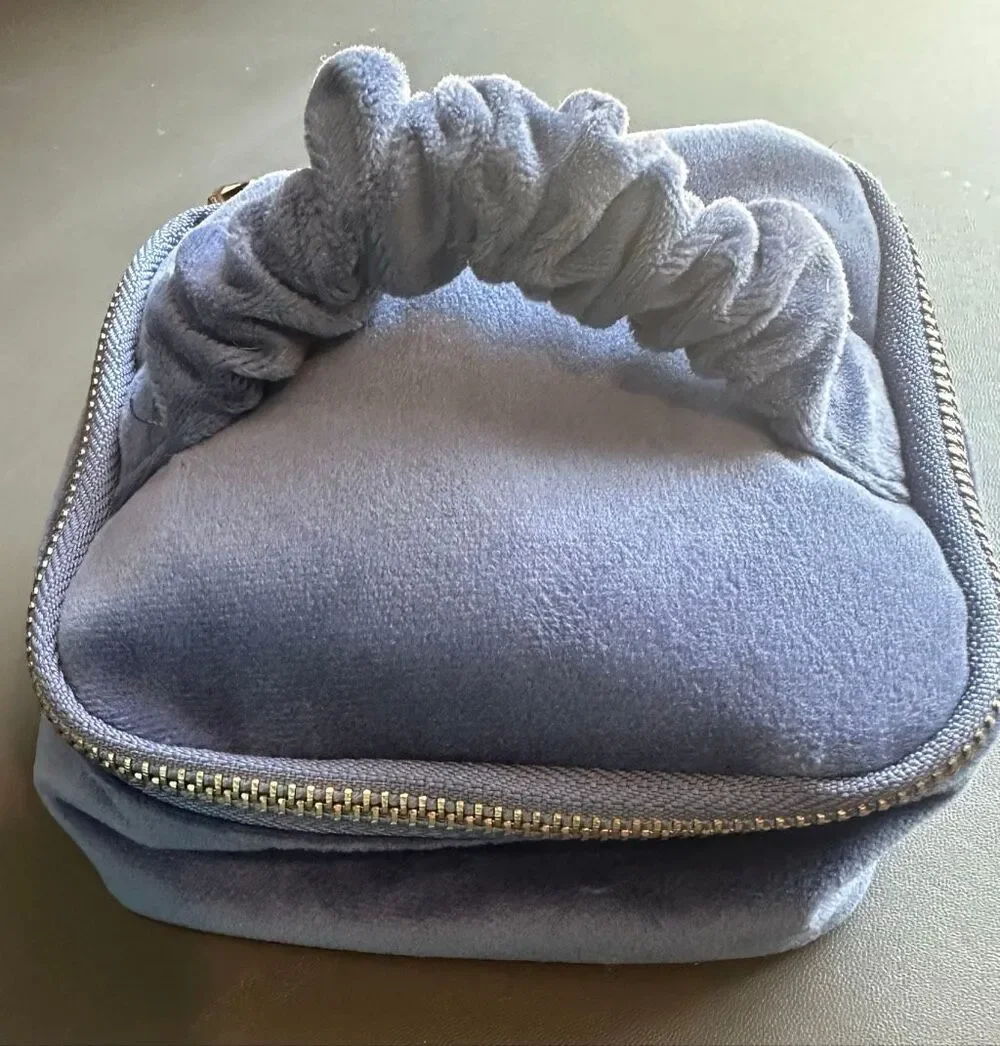 Purple Velvet Jewelry Organizer Travel Storage